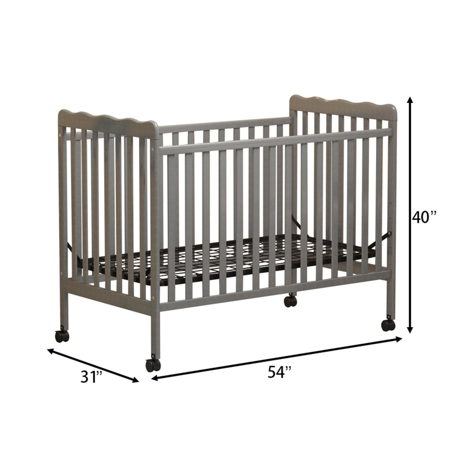 3-in-1 Convertible Baby Crib to Toddler Bed & Full Size Bed Frame - Safe & Durable Nursery Furniture for Boys & Girls (Mattress Not Included) | Perfect for Newborns, Toddlers & Growing Kids Bedroom