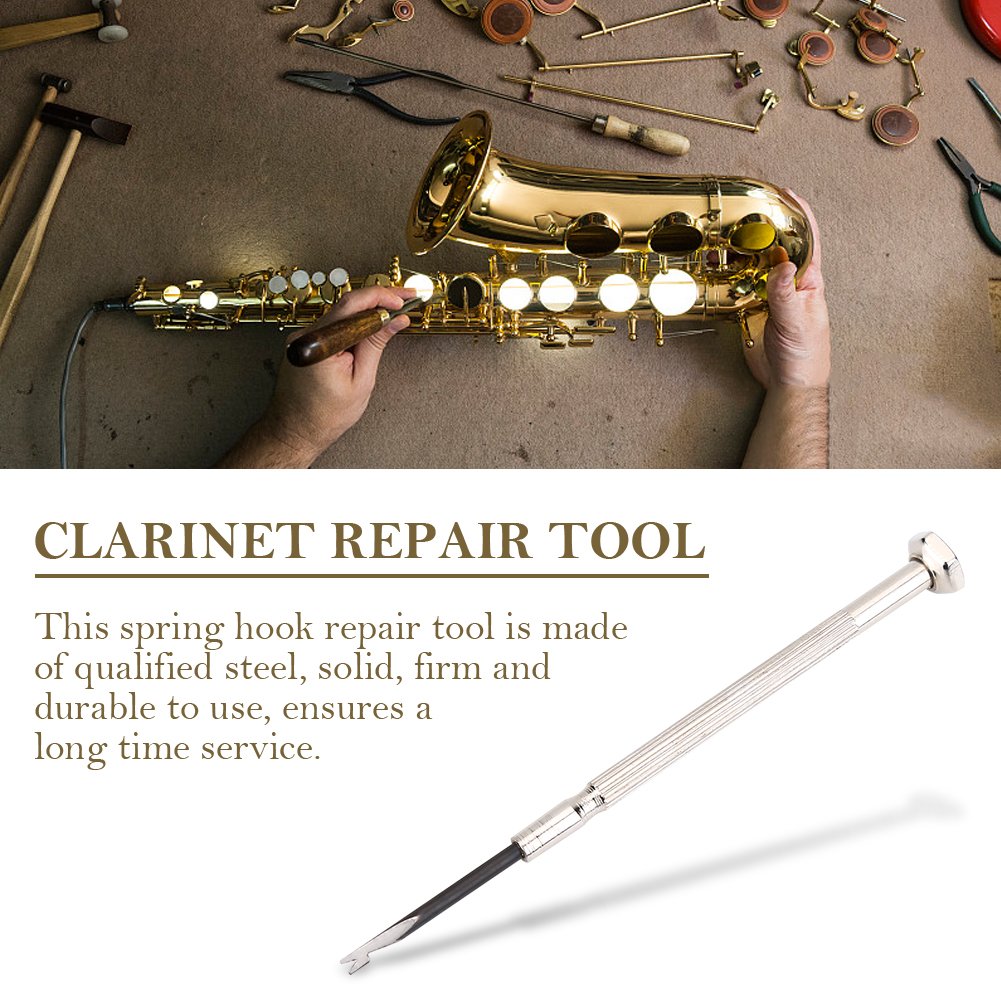 Professional Spring Hook Repair Tool for Woodwind Instruments - Clarinet, Flute, Bassoon, Oboe & Piccolo Maintenance Accessory | Perfect for Musicians, Repair Technicians & Music Students
