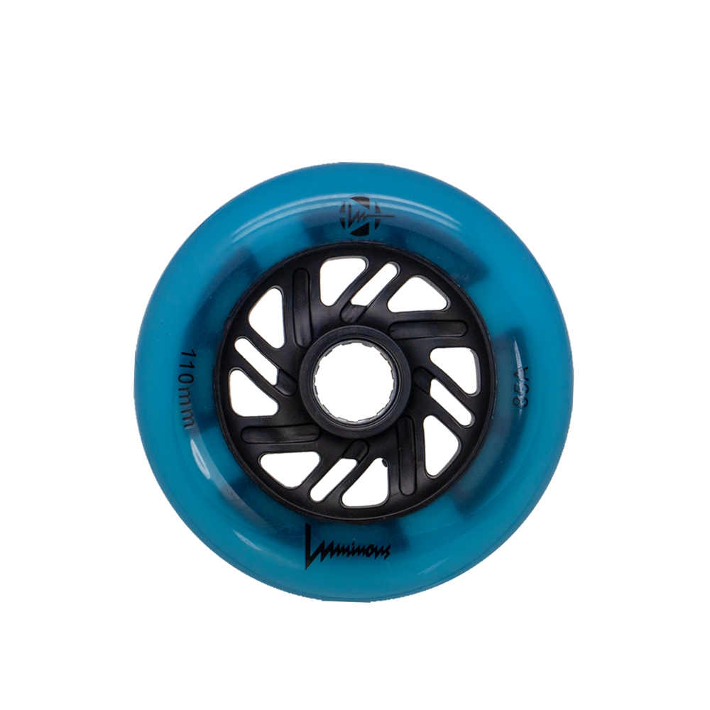 Luminous 110mm 85a Skateboard Wheels (Single) - High-Performance Glow in the Dark Wheels for Night Skateboarding & Longboard Cruising