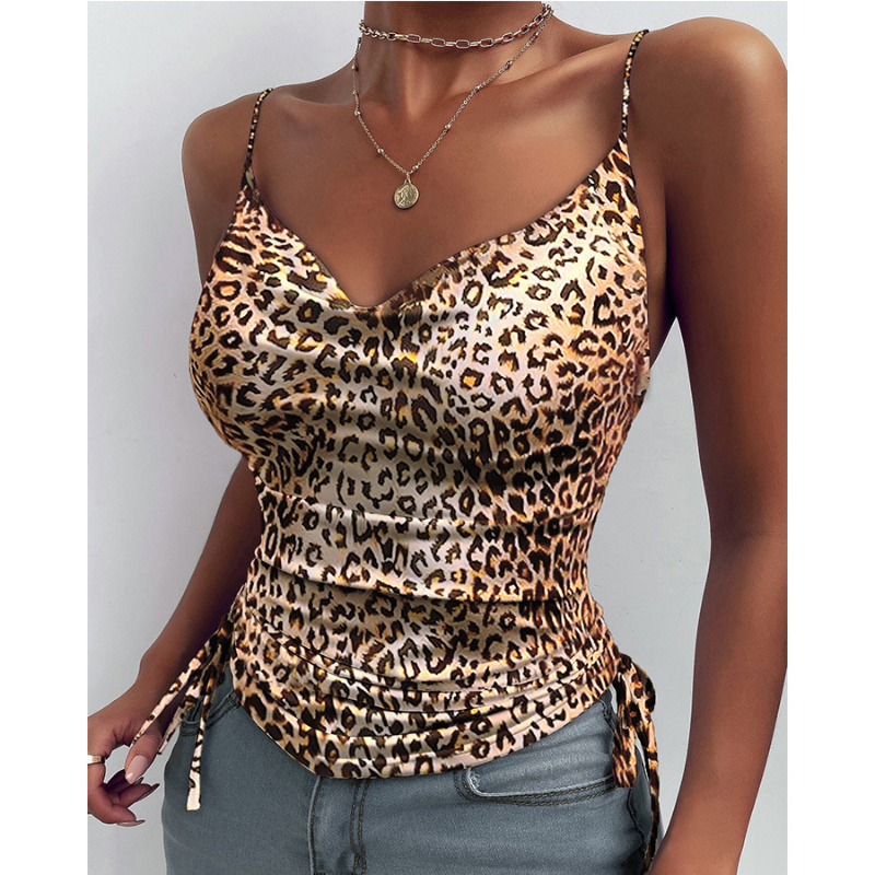 Women's V-Neck Spaghetti Strap Camisole Tops - Summer Sleeveless Blouses for Casual Wear, Layering & Beach Outfits