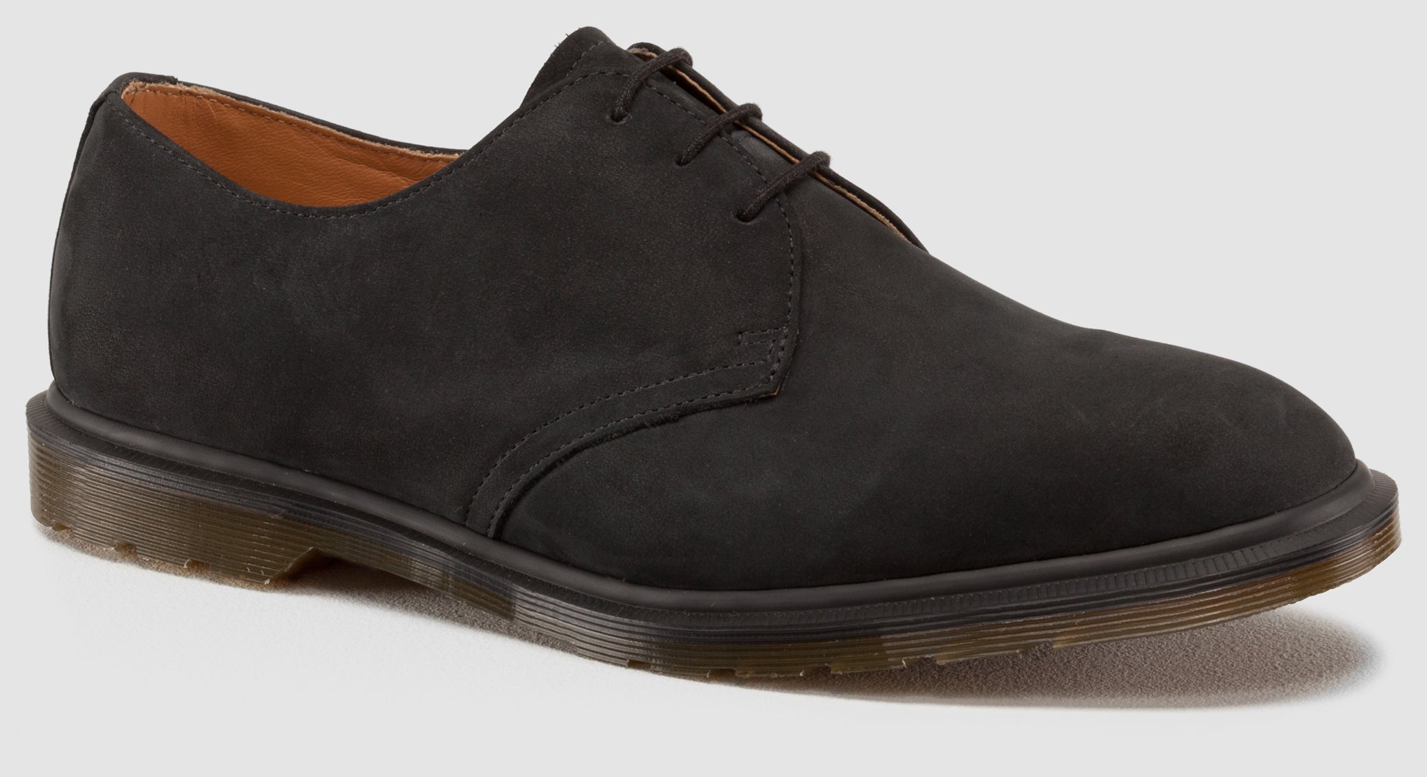 Dr. Martens 1461 Steed Black Suede Oxford Shoes - Made in England | Classic 3-Eyelet Lace-Up for Men & Women | Perfect for Office, Casual Wear & Street Style