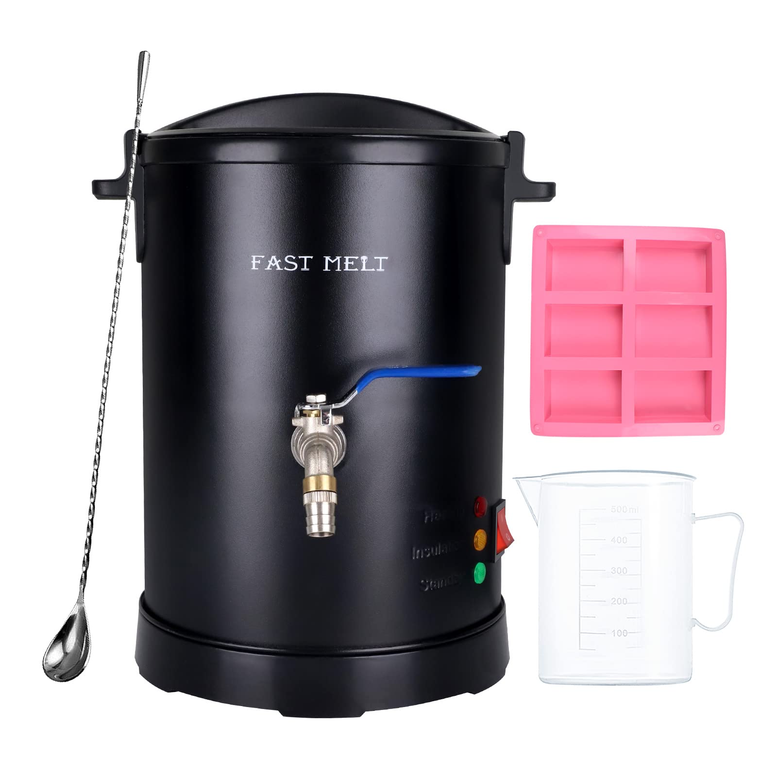 6Lbs Fast Melt Soap Base Melter with Temperature Control - DIY Soap Making Kit for Homemade Business, Quick Pour Spout & Easy Clean | Perfect for Crafters, Small Businesses & Handmade Soap Production