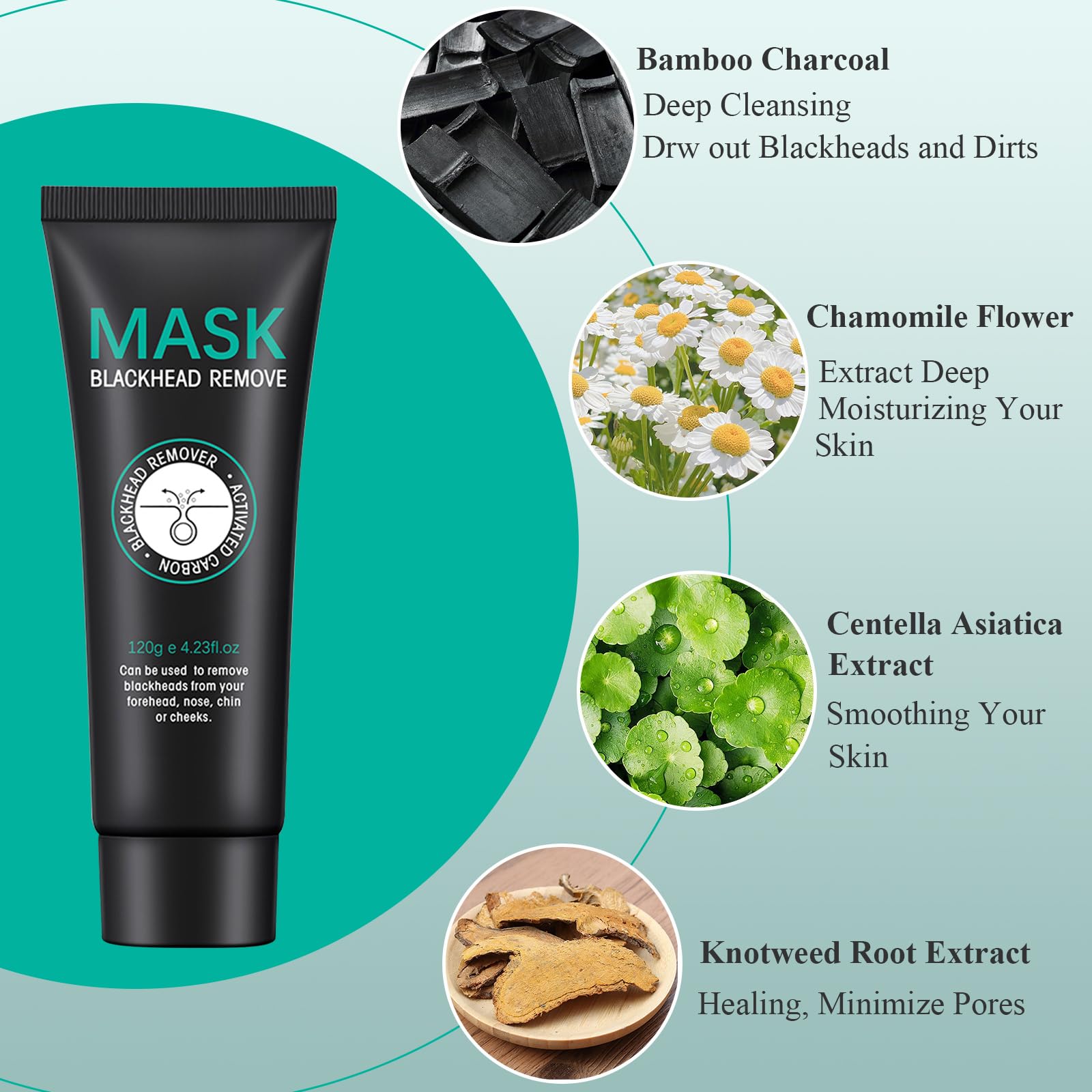 Best Blackhead Remover Peel Off Mask for Face & Nose - Deep Pore Cleansing Charcoal Face Mask with Blackhead Extractor Tools | Acne Treatment, Pore Minimizer for Clear Skin | Perfect for Spa Days & Skincare Routine