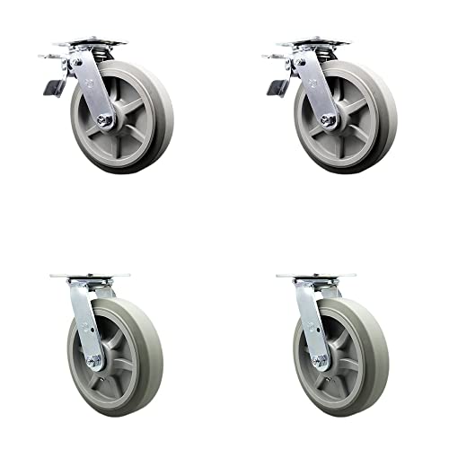 4 Swivel w/2 Total Lock Brakes