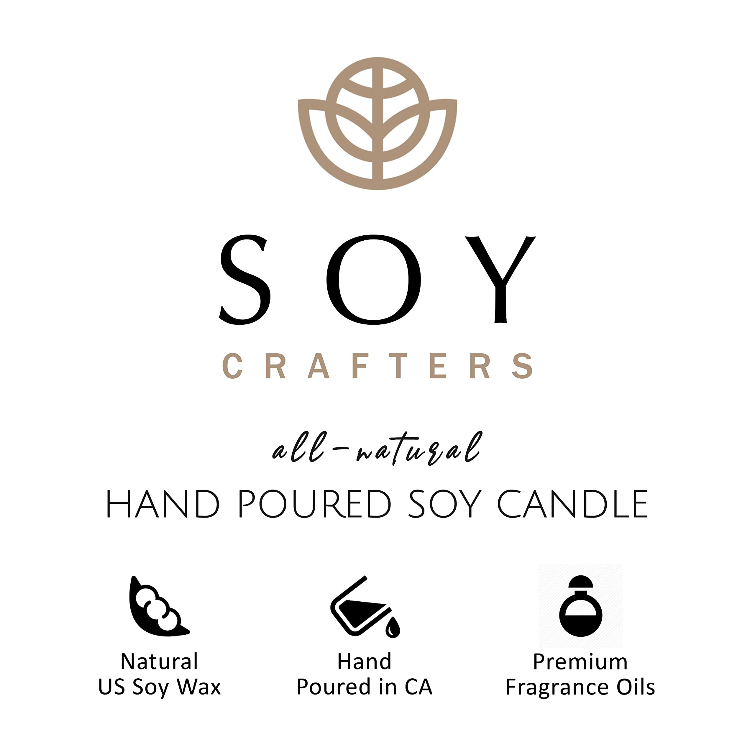 Lavender & Sage Scented Soy Candle - 100% Natural, Chamomile & Rosemary Infused | 9oz Clear Jar Candle for Home Relaxation, Spa, Yoga & Meditation