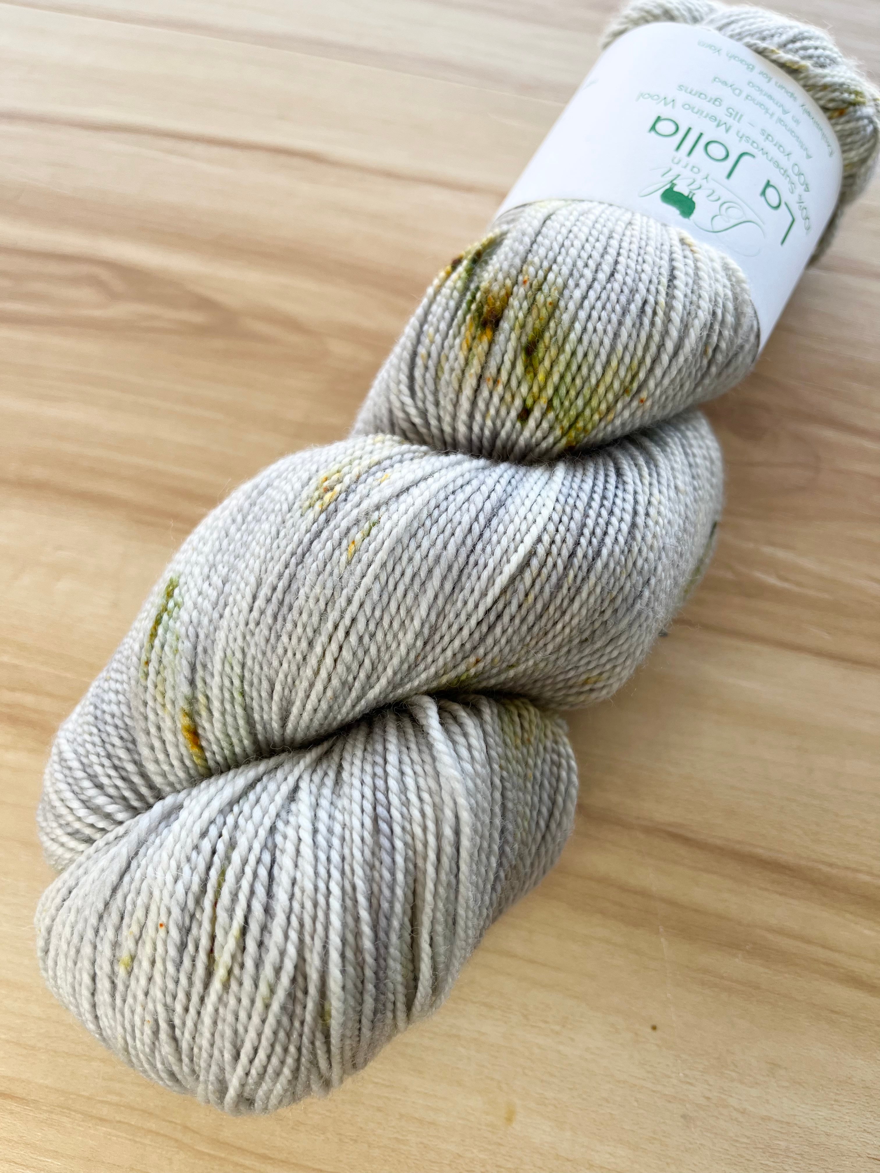 Premium Soft La Jolla Yarn from Baah - Hand-Dyed 100% Merino Wool for Knitting & Crocheting - Perfect for Scarves, Sweaters and DIY Crafts