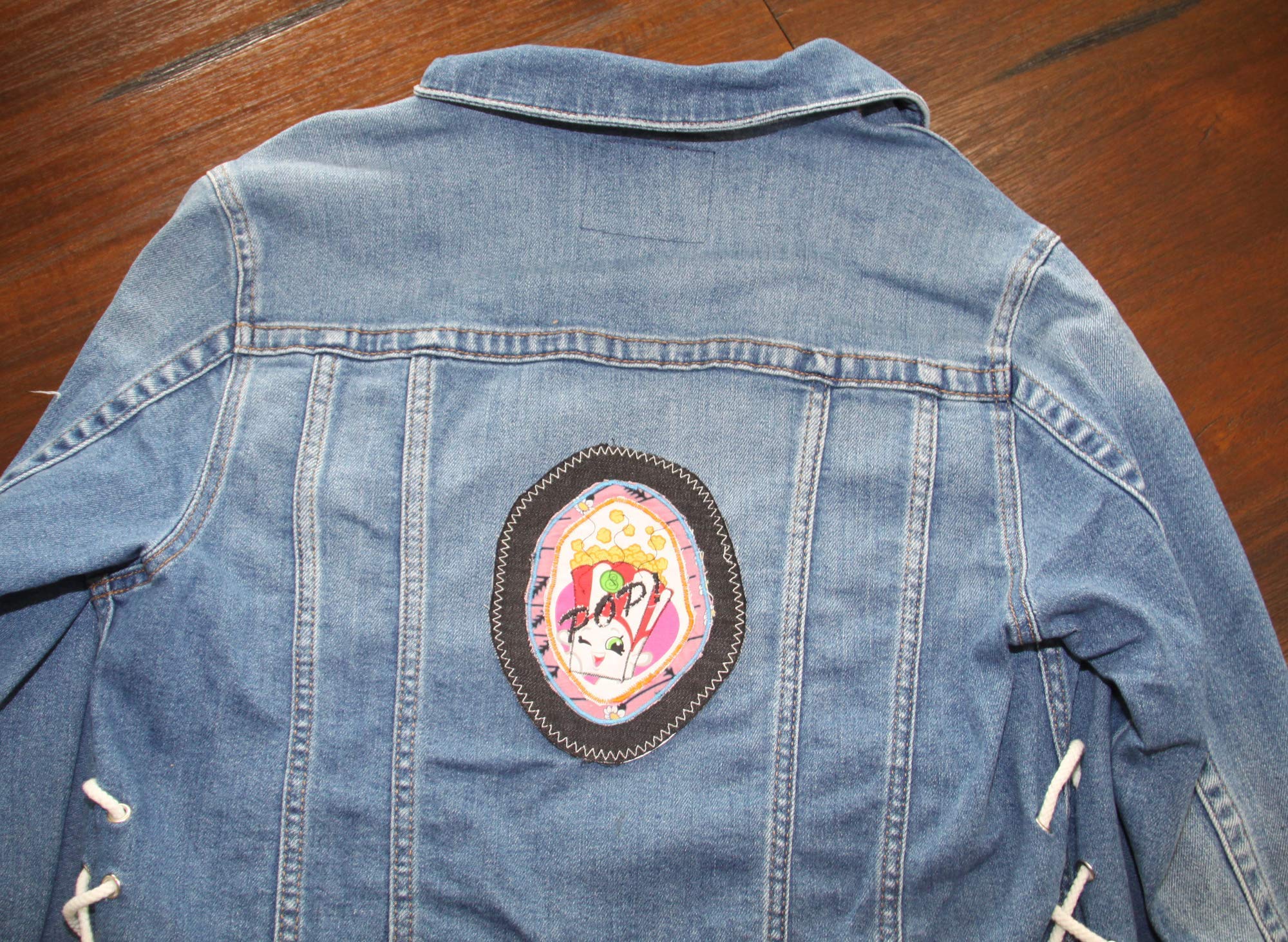 Popcorn Iron On Patch - Fun & Unique Applique for DIY Clothing & Accessories - Perfect for Jackets, Bags, Hats & Costume Design - Fast Shipping Today