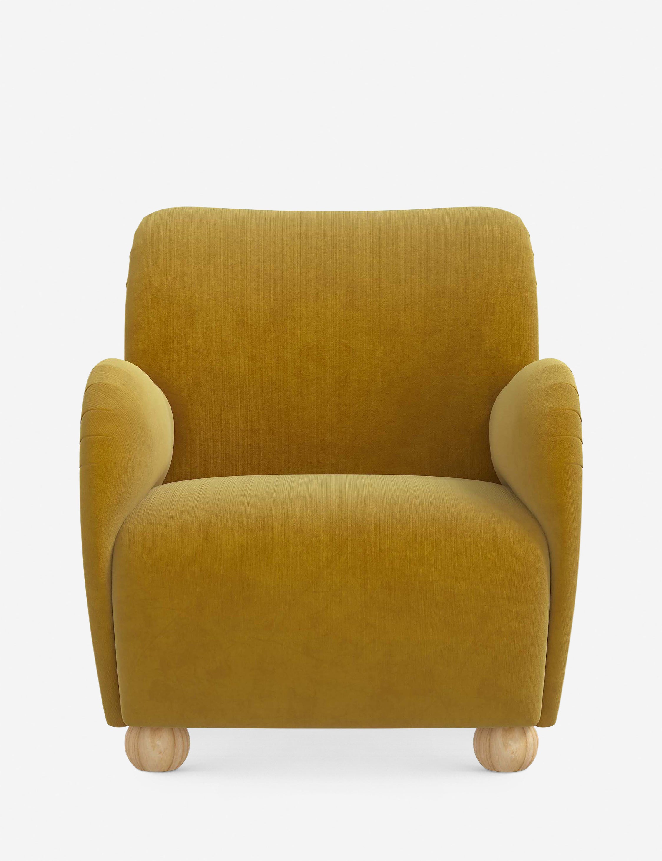 Baird Accent Chair - Modern Upholstered Lounge Chair for Living Room, Bedroom & Office - Stylish Comfortable Reading Chair with Wooden Legs - Perfect for Relaxing, Reading & Decorating Your Home