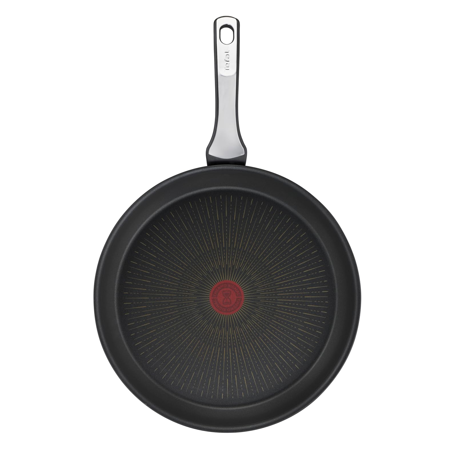 Tefal Unlimited On Premium Non-Stick Frying Pan 28cm - Long-Lasting Induction Compatible Cookware with Heat Indicator, Dishwasher Safe Aluminum Black (G25906AZ) - Perfect for Sautéing, Frying & Everyday Cooking