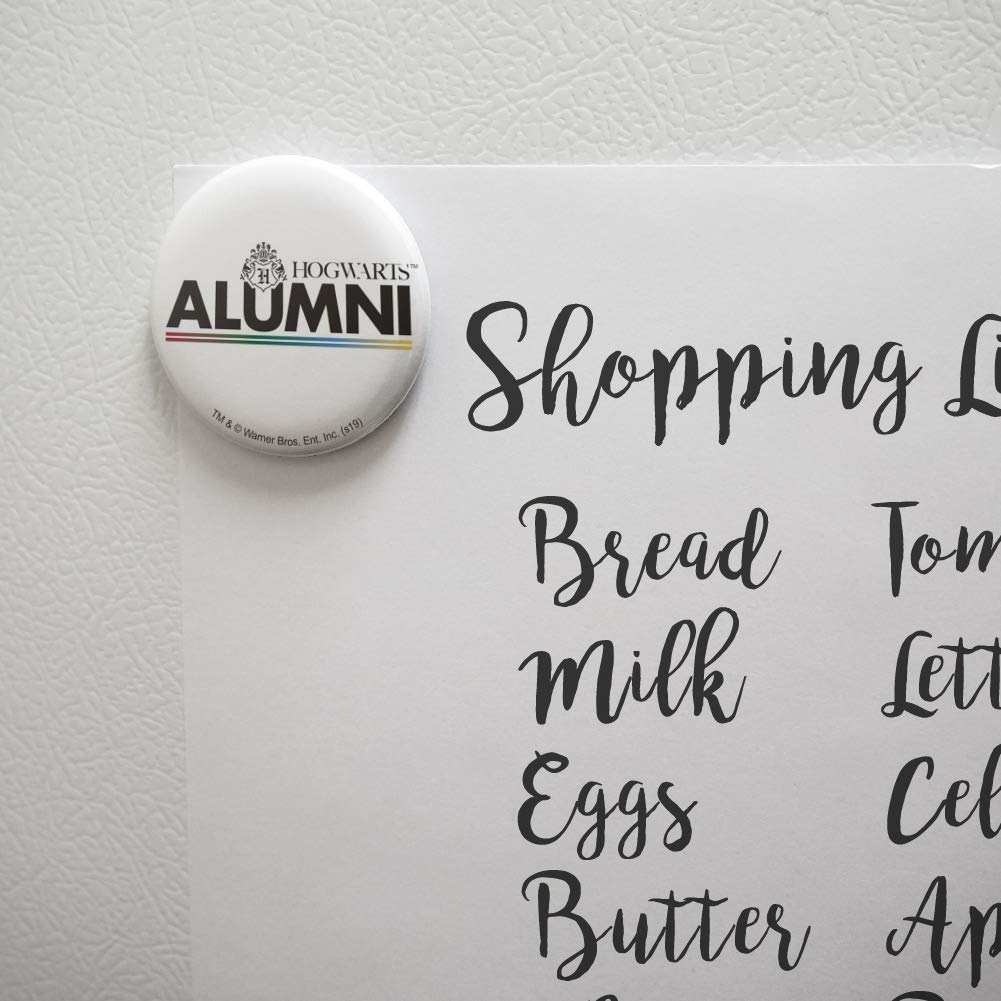Harry Potter Hogwarts Alumni Fridge Magnet Set - Decorative Kitchen & Locker Accessories for Fans - Perfect for Home, Office, Dorm Room Decor & Gift Giving