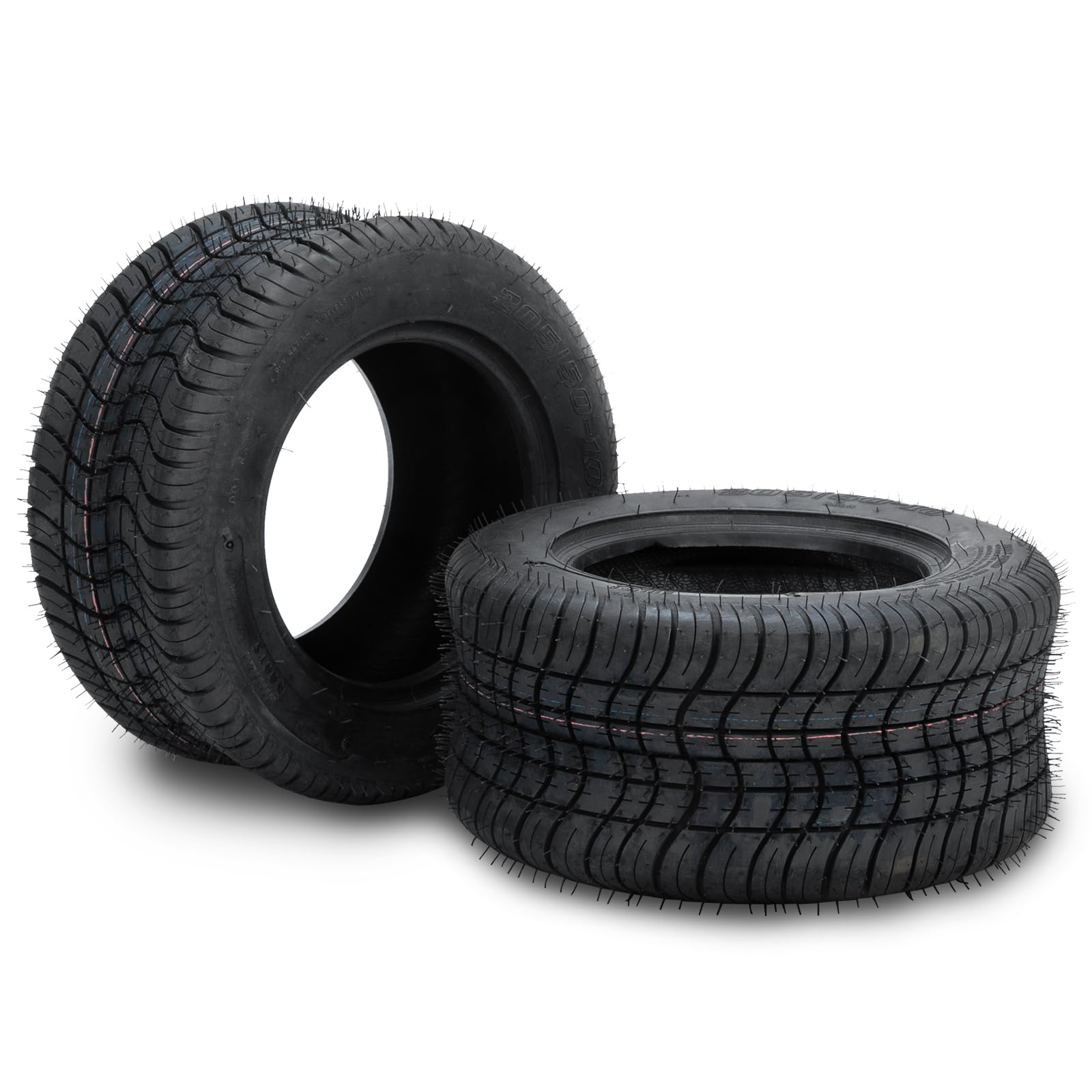 **AutoForever 205/50-10 Lawn Mower & Golf Cart Tires - 4 PLY Heavy Duty Turf Tires (Set of 2) - Perfect for Lawn Tractors, Garden Equipment & Utility Vehicles**