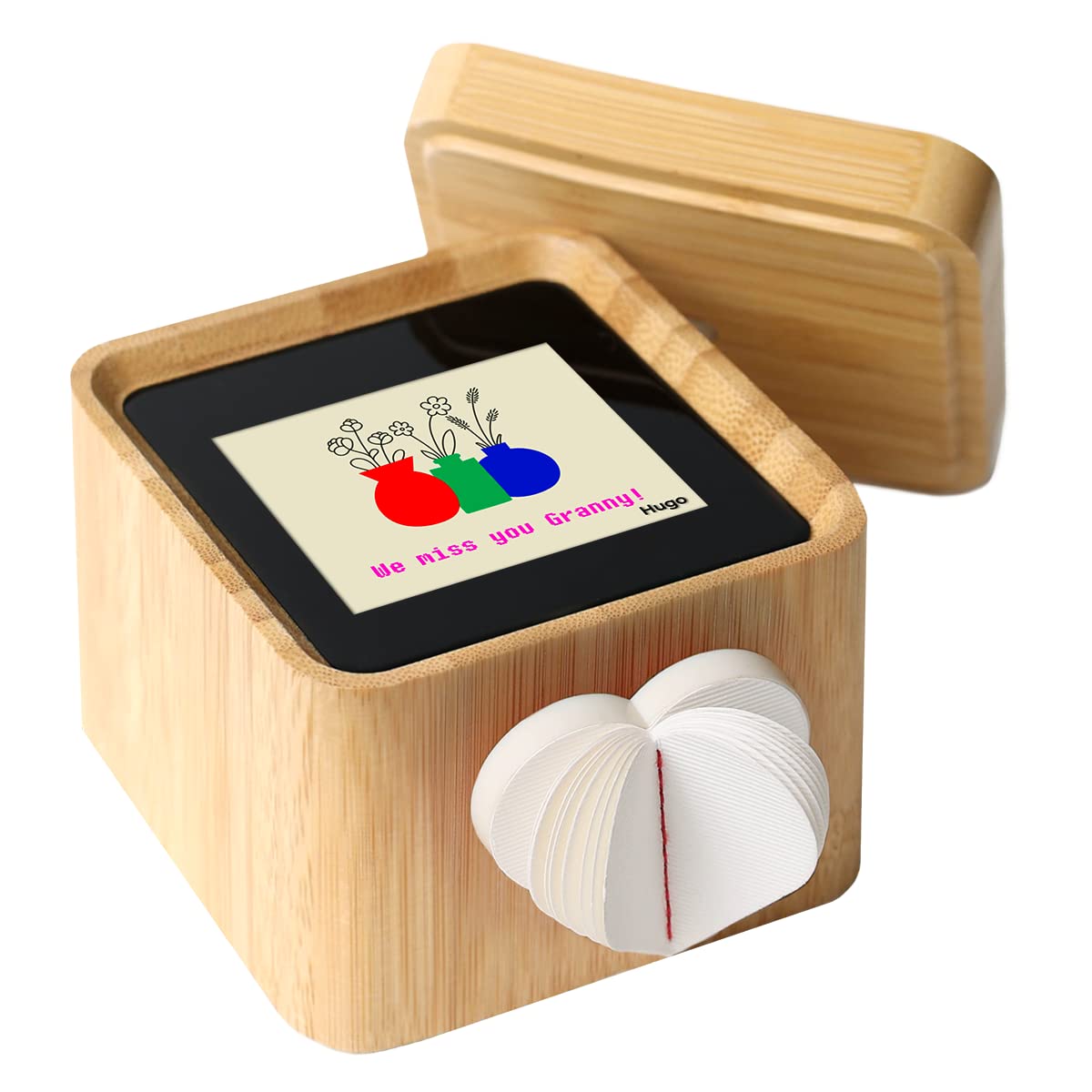Lovebox for Grandparents - Digital Love Note Messenger | Heartfelt Gift for Grandma & Grandpa | Long Distance Connection Keepsake | Perfect for Birthdays, Anniversaries & Holidays