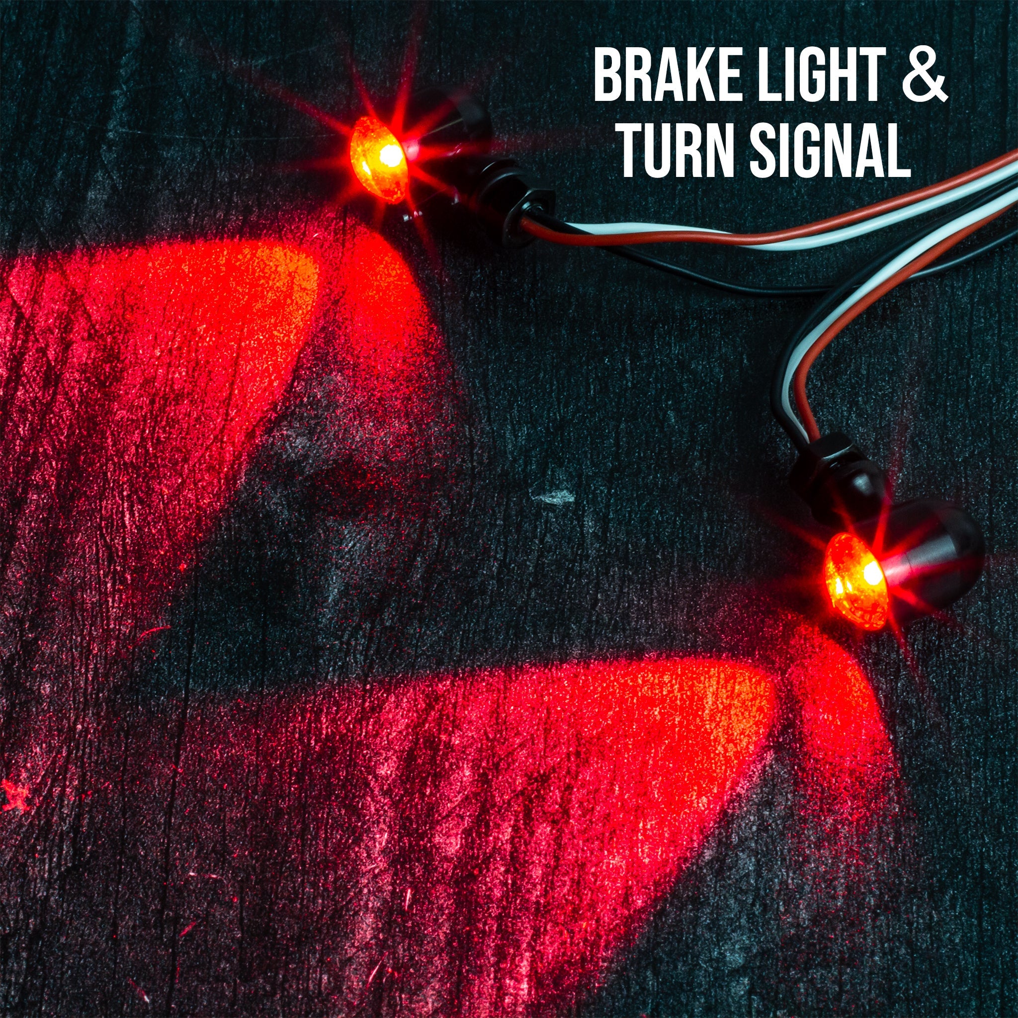 Eagle Lights Mini Bullet Rear LED Brake Turn Signal Running Lights - 2 Pack for Motorcycle, ATV, UTV & Off-Road Vehicles - Daytime Running & Night Safety Lighting