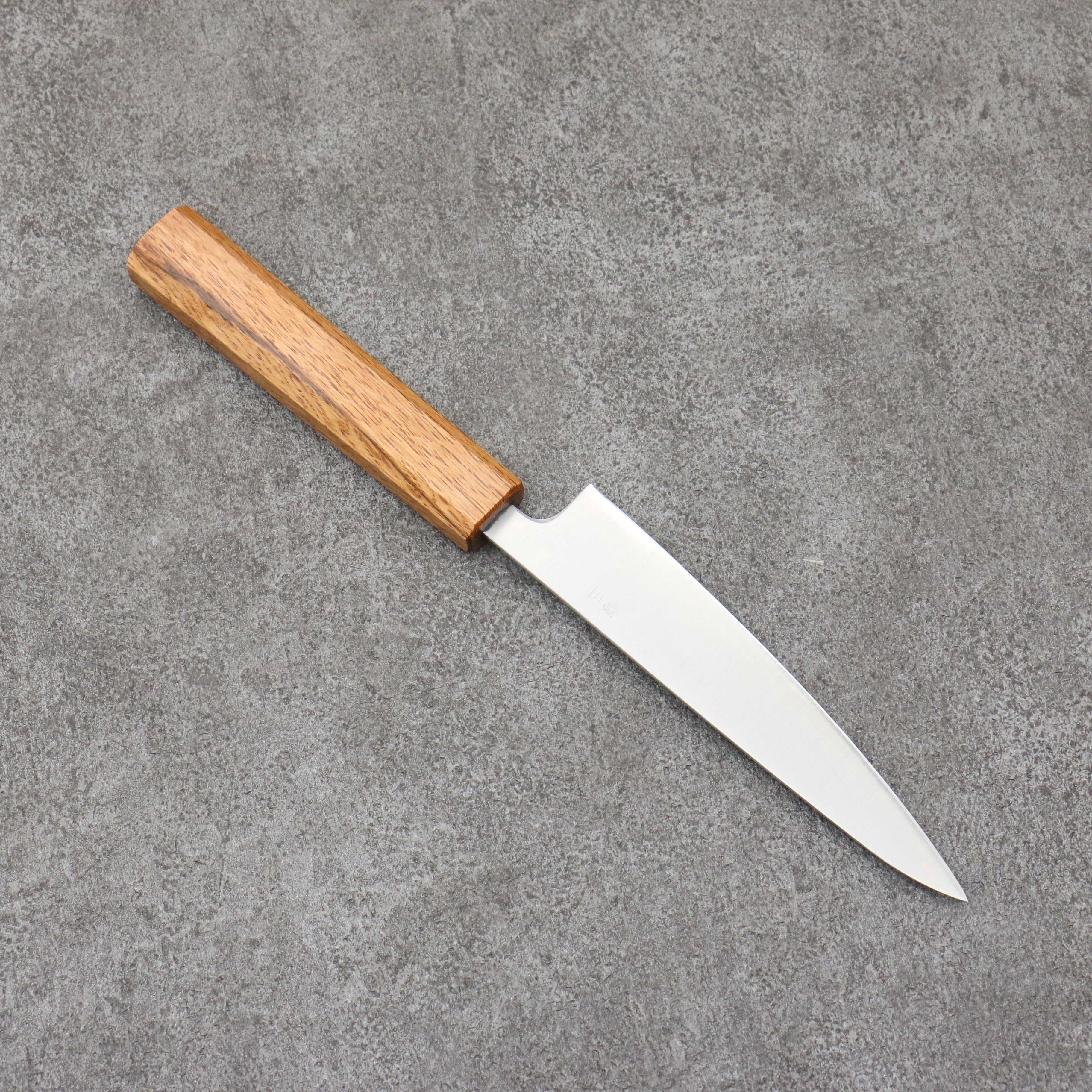 Premium Seisuke Silver Steel No.3 Migaki Polish Finish Petty Utility Knife 135mm - Japanese White Oak Handle - Perfect for Slicing, Peeling & Precision Kitchen Tasks