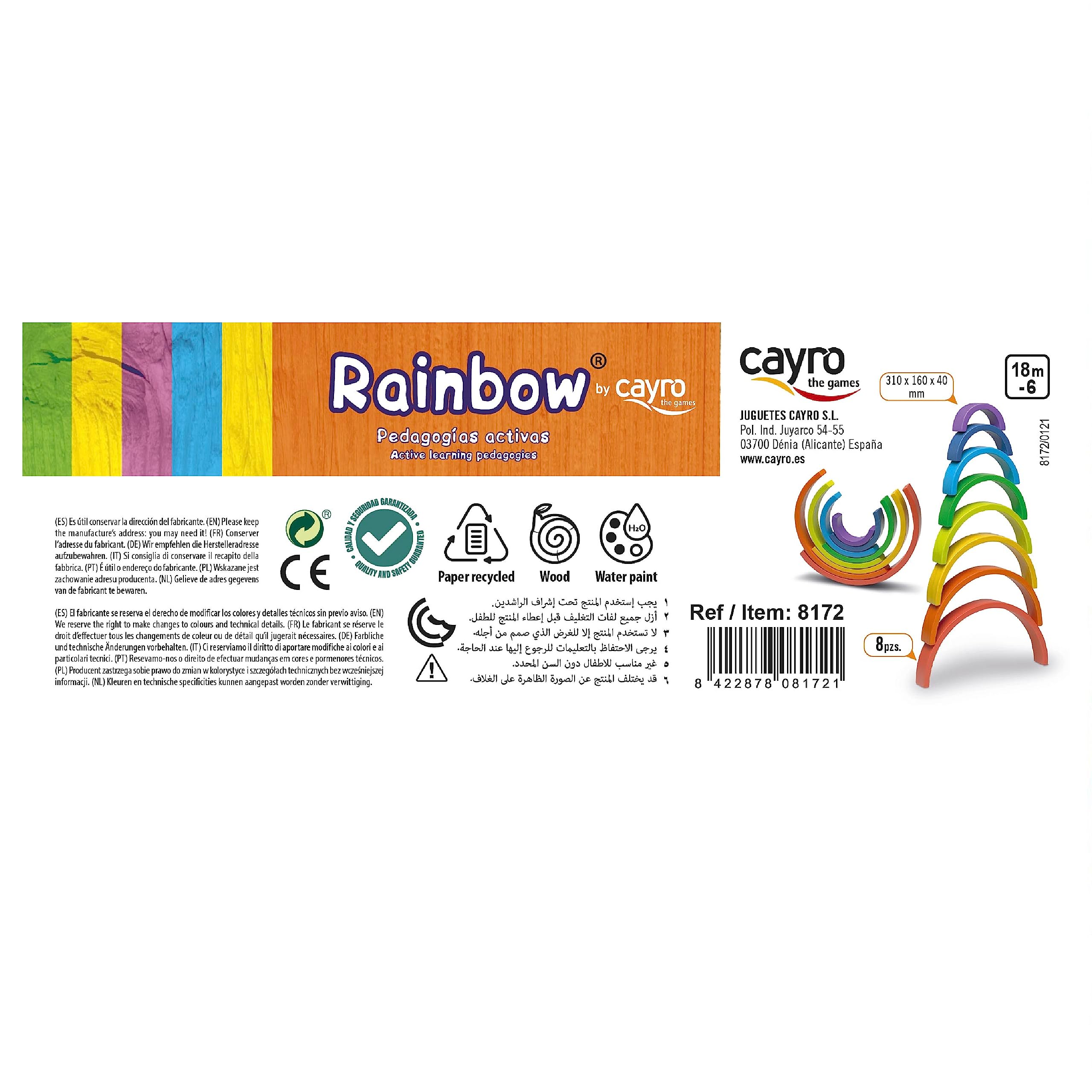 CAYRO 8172 Stacking and Fit Toys - Educational Building Blocks for Kids, STEM Learning Games - Perfect for Preschool, Classroom & Home Playtime