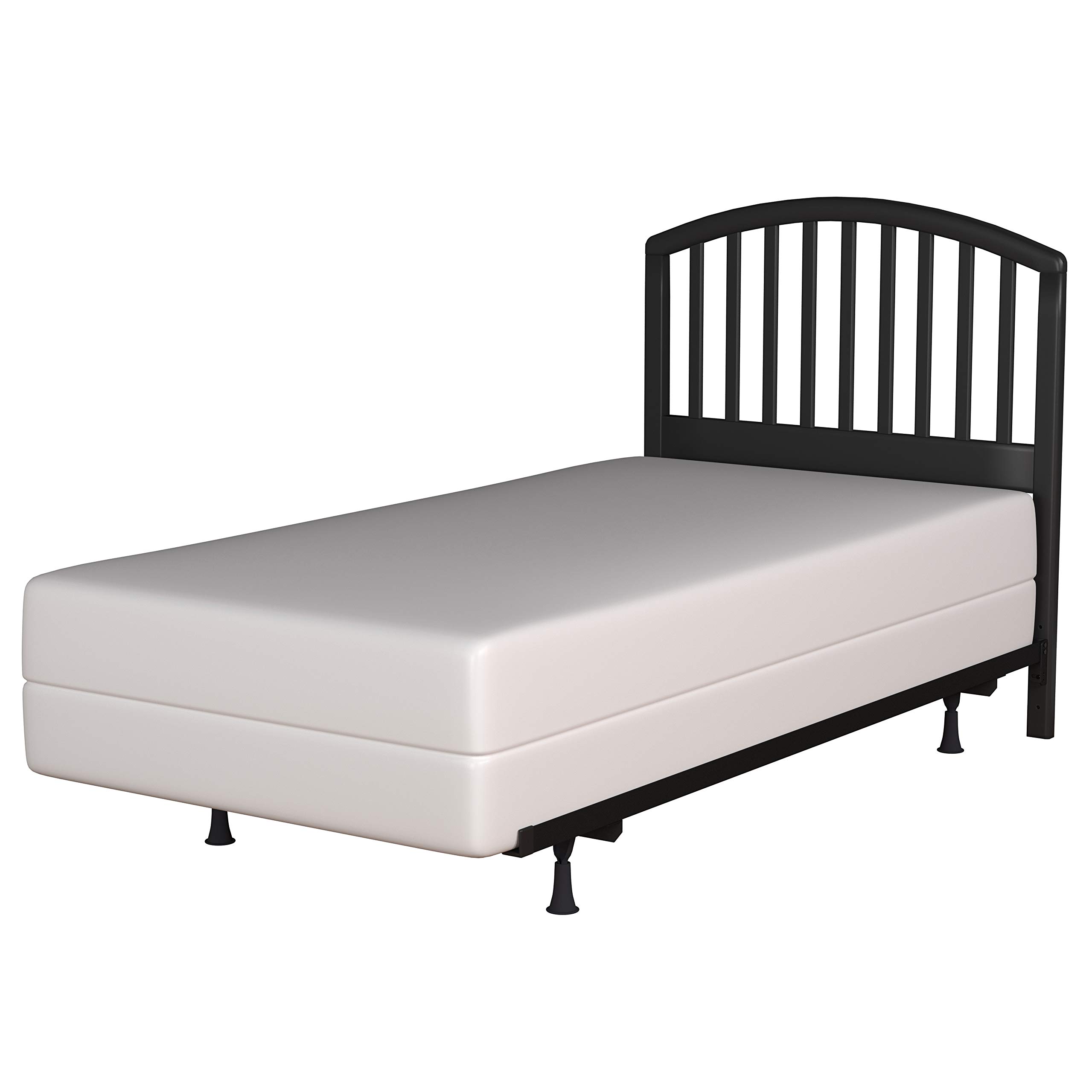 Hillsdale Furniture Carolina Twin Size Headboard with Rails in Black - Perfect for Kids' Bedrooms, Guest Rooms & Dorm Decor