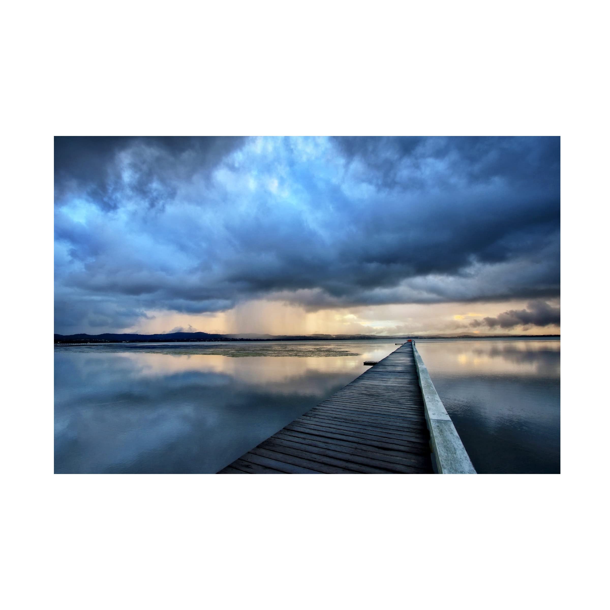 Stormy Walk Canvas Art Print by Beata Czyzowska Young - Modern Coastal Wall Decor for Living Room, Bedroom & Office - Handmade Gallery Wrapped Ready to Hang