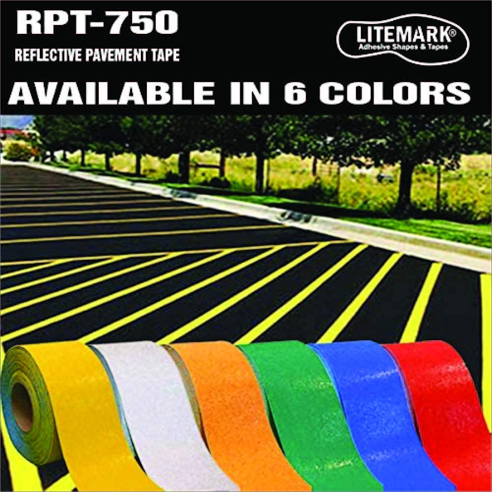iFloortape DuraMark RPT-750 Orange Reflective Slip-Resistant Pavement Marking Tape – 8