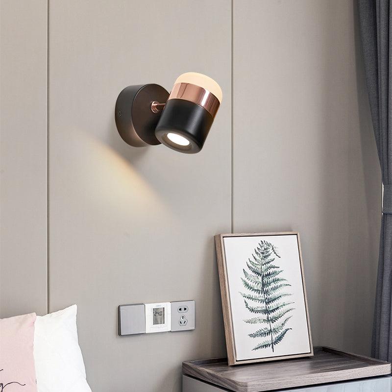 Adjustable Glass Wall Lamp - Modern Dimmable LED Sconce for Bedroom, Living Room & Hallway Lighting - Energy Efficient Home Decor
