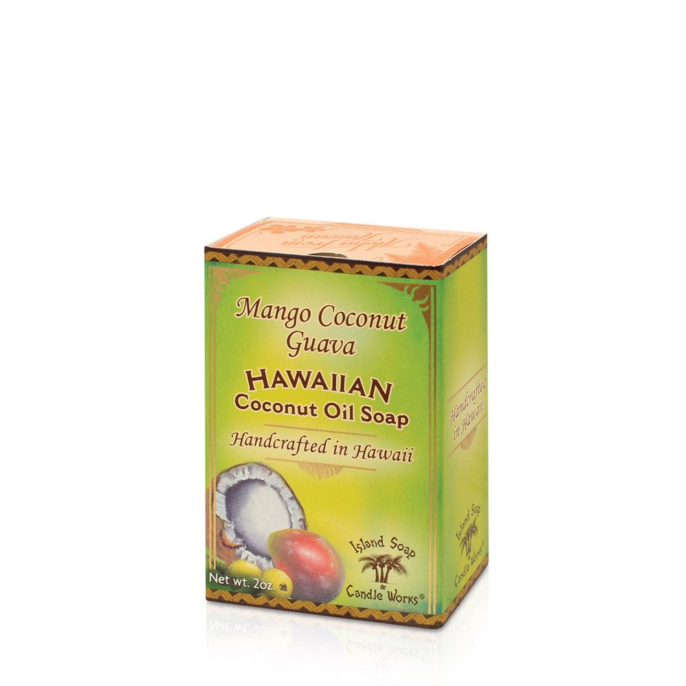 Island Soap & Candle Works - Mango Coconut Guava Scented Soap and Lotion Gift Set in Organza Bag | Perfect for Spa Day, Birthday Gifts & Self-Care Relaxation