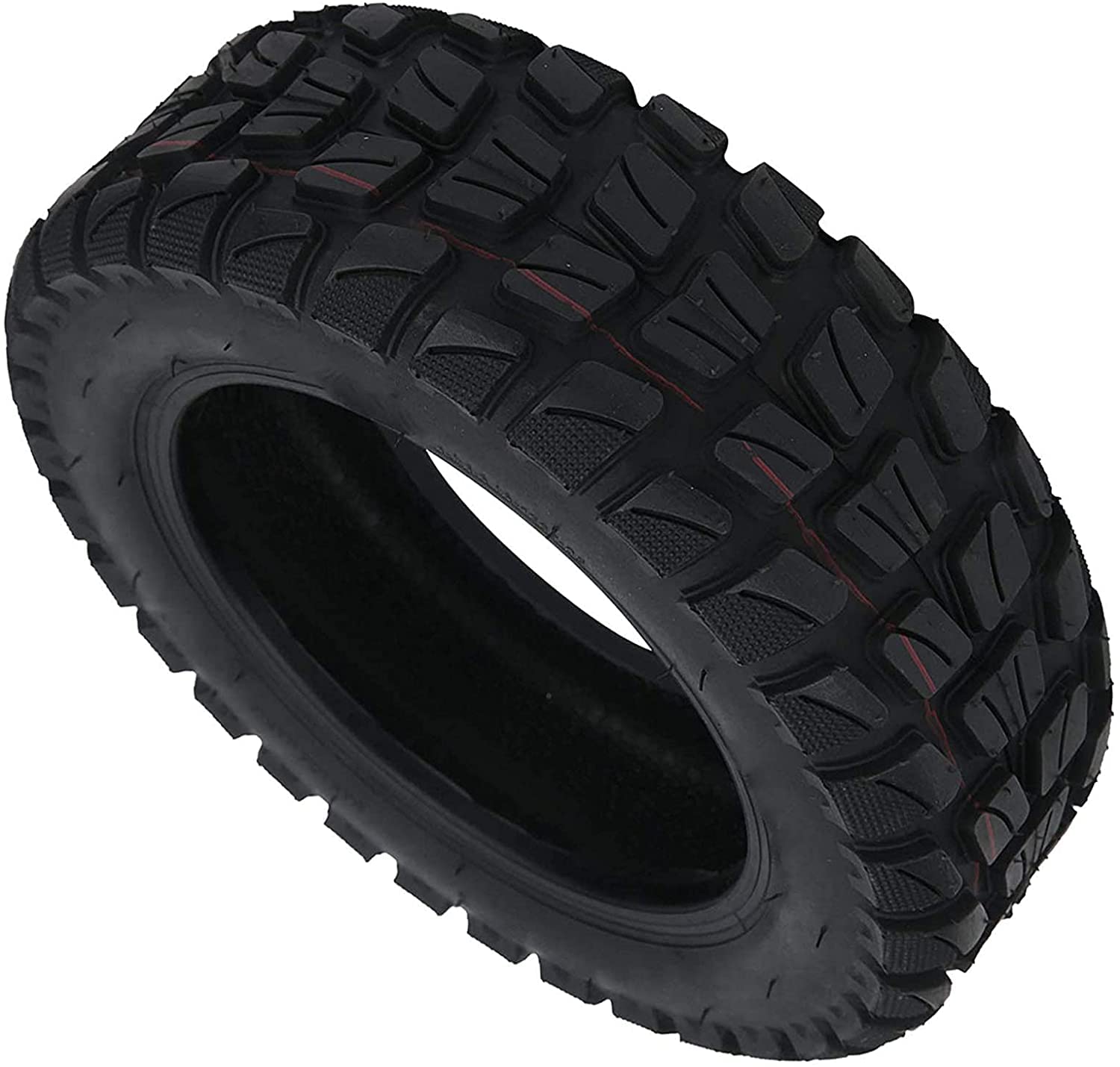 90/65-6.5 11 Inch Tubeless Vacuum Rubber Tire - Thickened Wear-Resistant Electric Scooter Replacement Tire for Commuting & Off-Road Riding