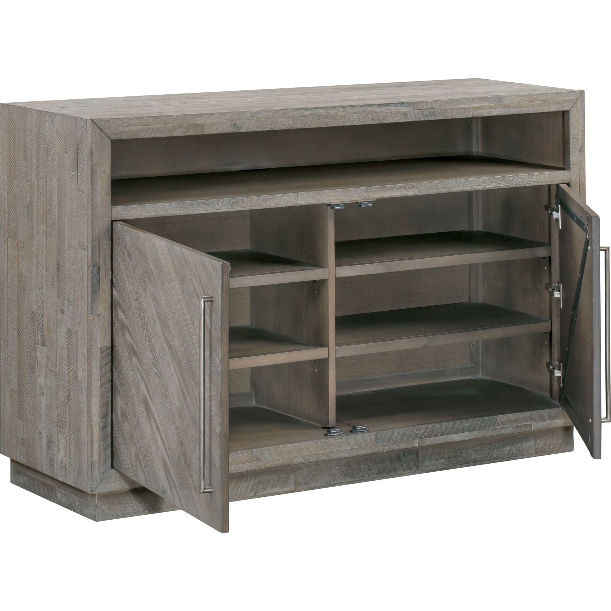Rustic Latte Alexandra Console Table - Farmhouse Style Entryway Furniture for Living Room, Hallway & Home Decor