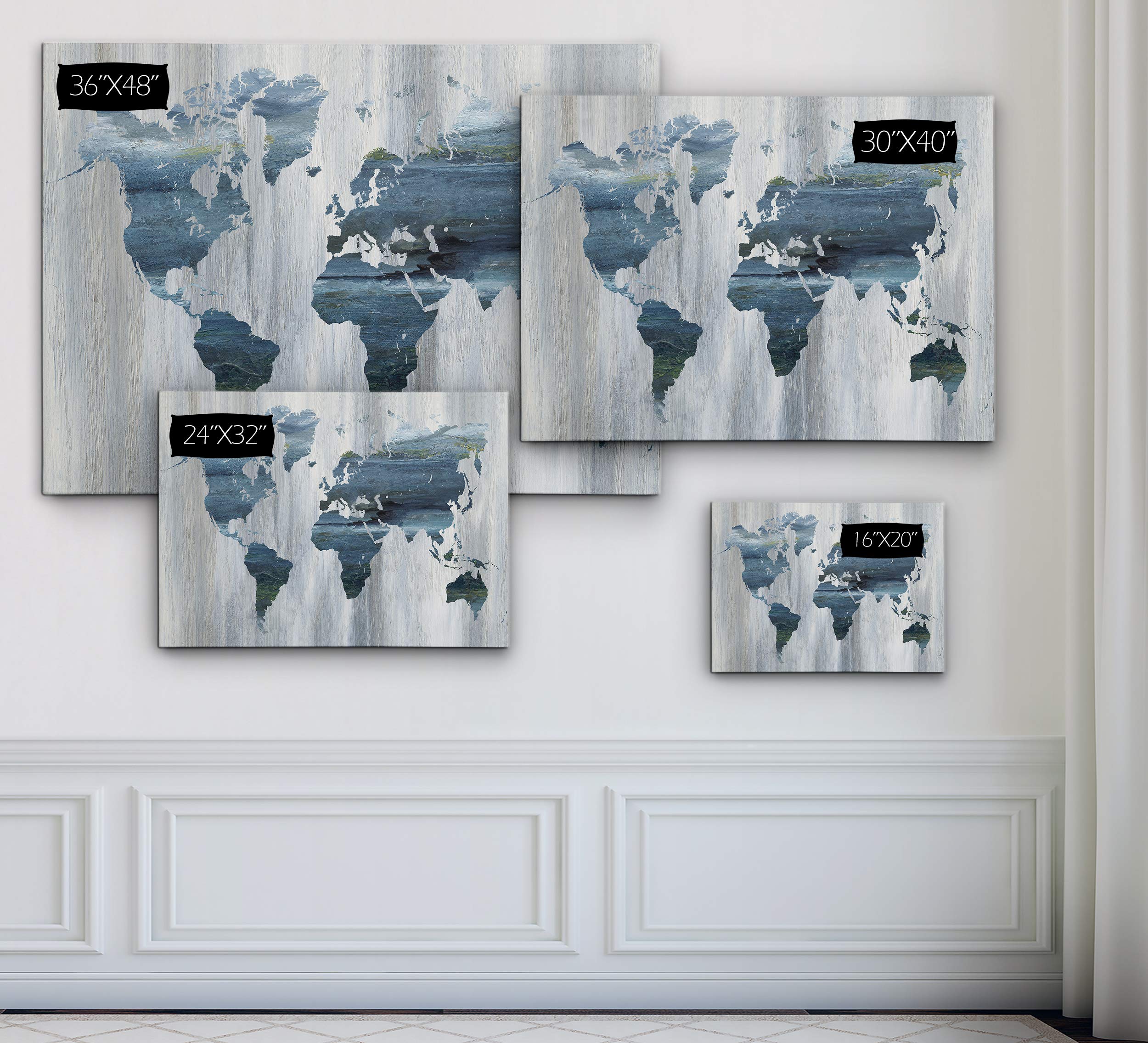 Wexford Home Translucent Garden Gallery Wrapped Canvas Wall Art - 30x40 Inches - Modern Botanical Print for Living Room, Bedroom & Office Decor