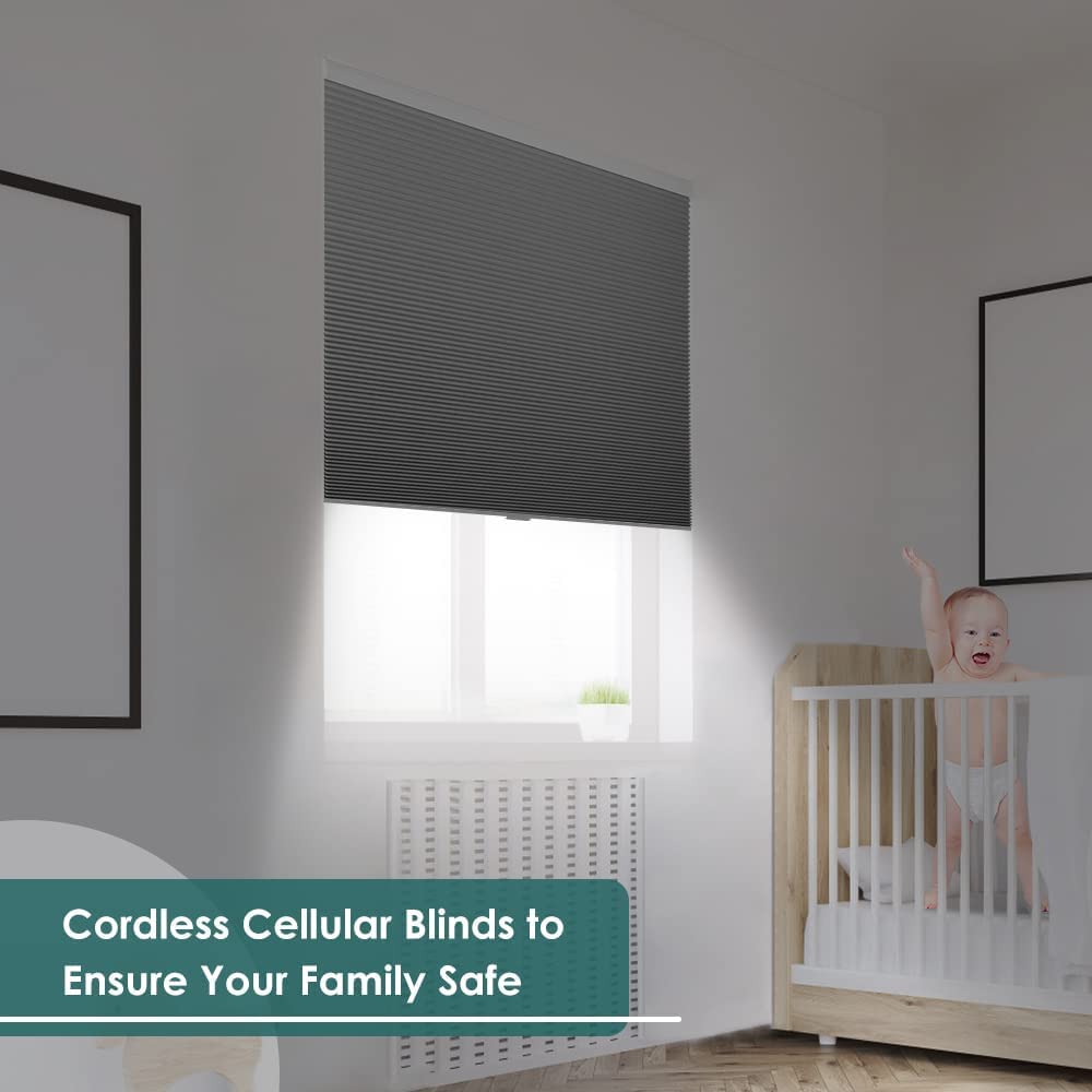 LUCKUP Cordless Blackout Cellular Shades - 40