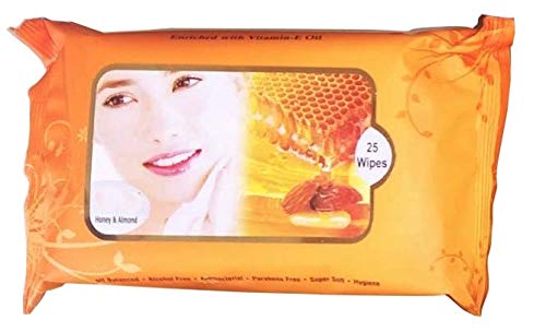 Nyamah Facial Cleansing Wipes for Women & Girls - Makeup Remover & Deep Cleansing Wet Tissues (25 Count) - Perfect for Travel, Gym & Daily Skincare Routine