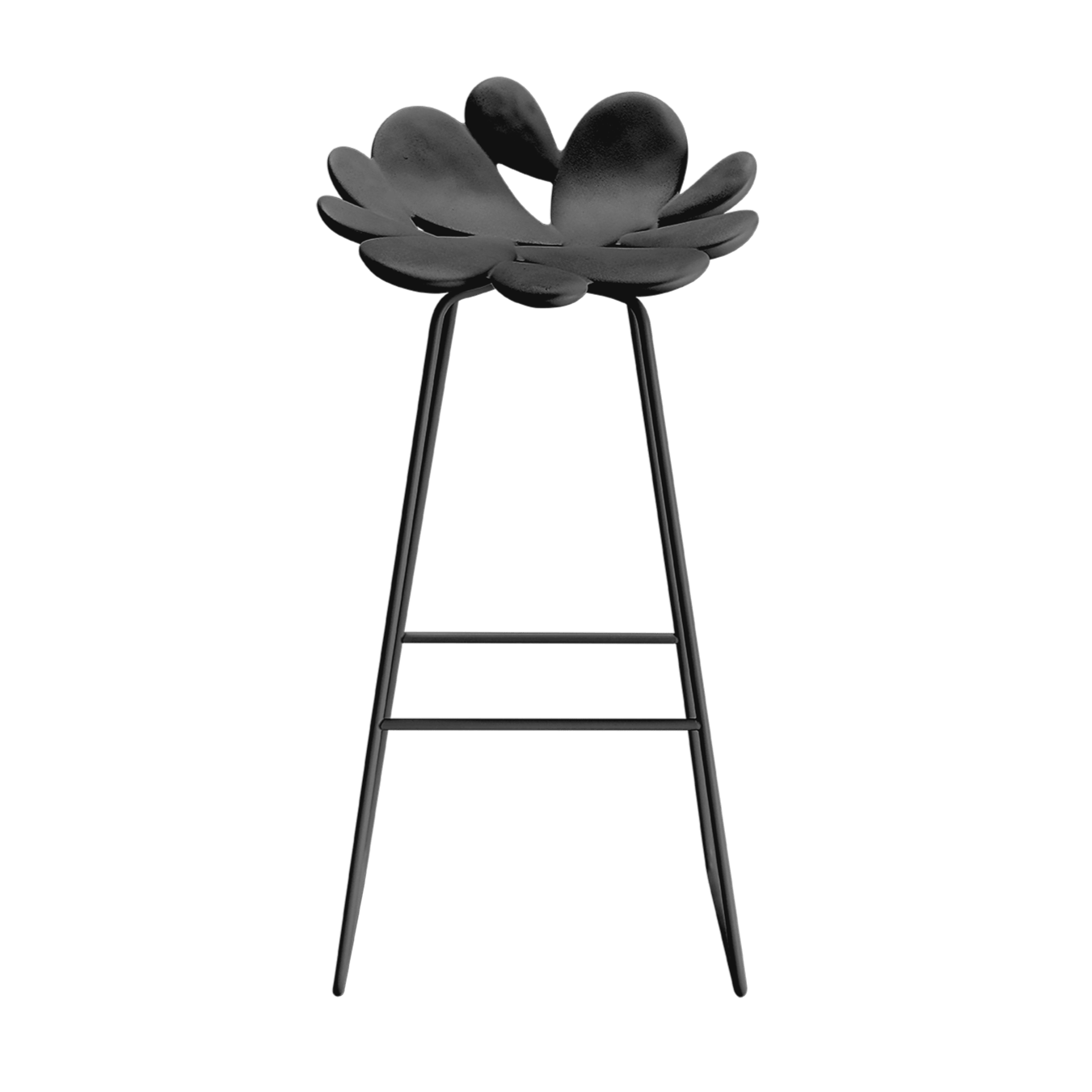 Qeeboo Filicudi Stool - Modern Designer Bar Stool for Kitchen, Dining & Living Room - Lightweight Plastic Chair for Home & Office Decor