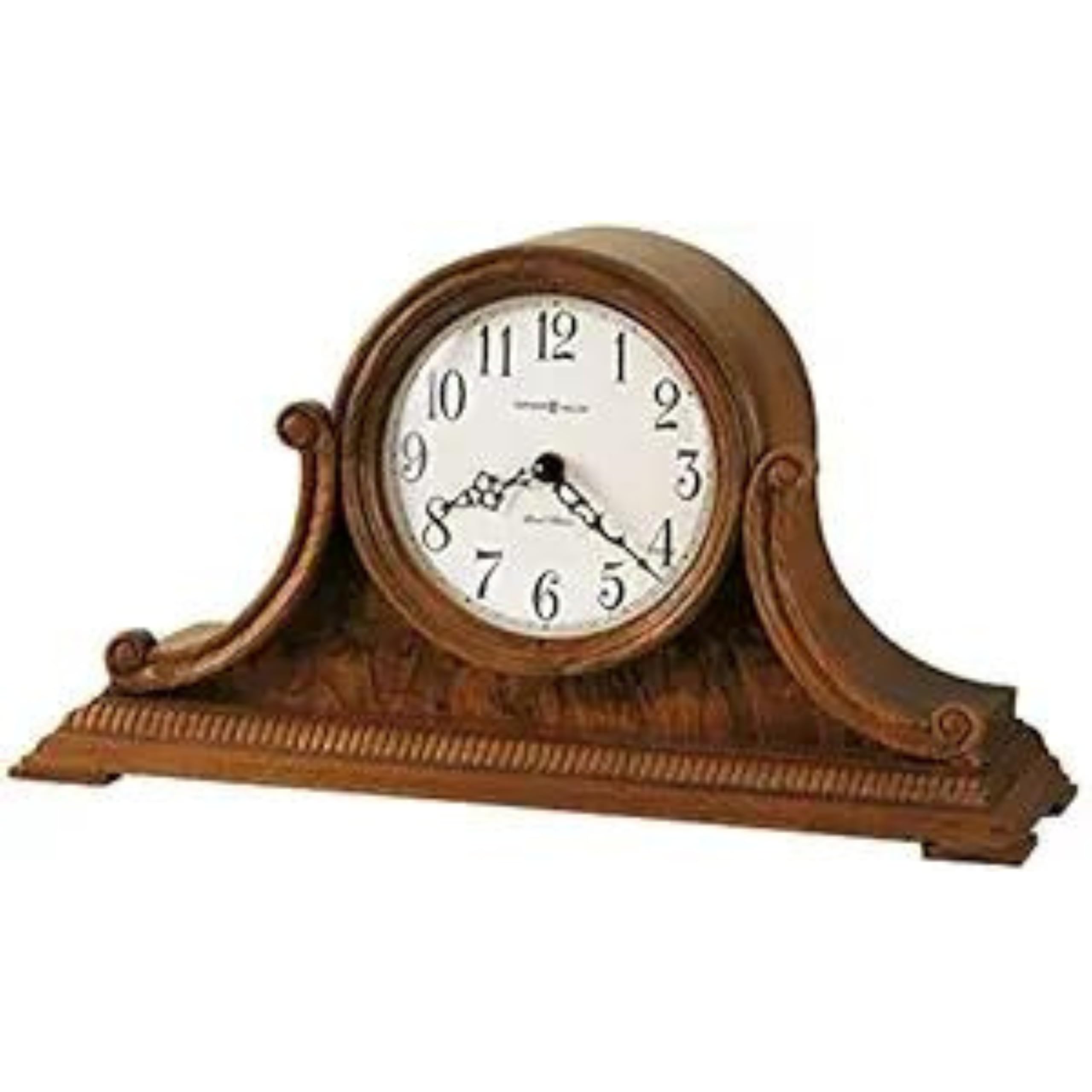 Howard Miller Sand Beach Mantel-Clocks II - Premium Oak Yorkshire Style Wall Clock for Home & Office Decor | Perfect for Living Room, Bedroom, and Office Spaces