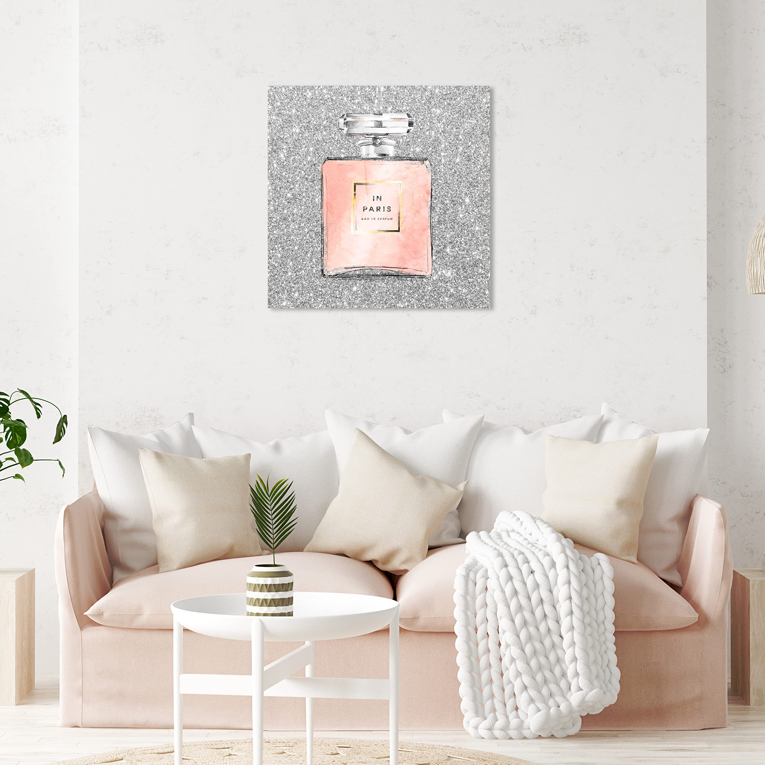 Oliver Gal Artist Co. Paris Glitter Spring Fashion Wall Art Canvas Print - Glamorous Home Decor for Living Room, Bedroom & Office
