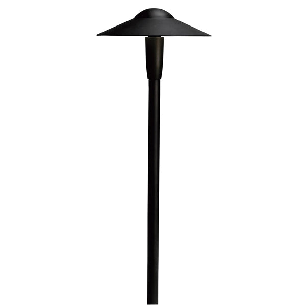 Kichler 15810BKT27R LED 2700K Warm White Black Dome Path Light - Outdoor Landscape Lighting for Garden, Walkway, Driveway, and Patio