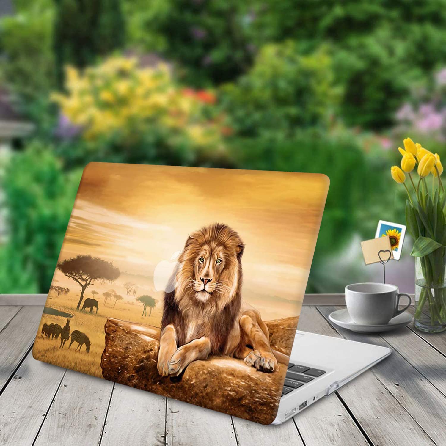 Durable Hard Shell Case for MacBook Pro 16 Inch (A2141, 2019-2020 Models) - Protective Cover with Keyboard Protector for Touch Bar & Touch ID - Lion Design - Perfect for Travel, Office & School Use