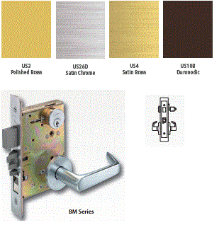 Arrow BM19 Mortise Lever Lock - Durable Exit & Dormitory Security Lock for Schools, Offices & Commercial Buildings