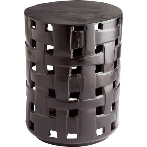 Cardin Side Table - 17.5 Inch Tall, 13.25 Inch Wide End Table for Living Room, Bedroom & Office - Modern Small Accent Table with Sturdy Metal Frame