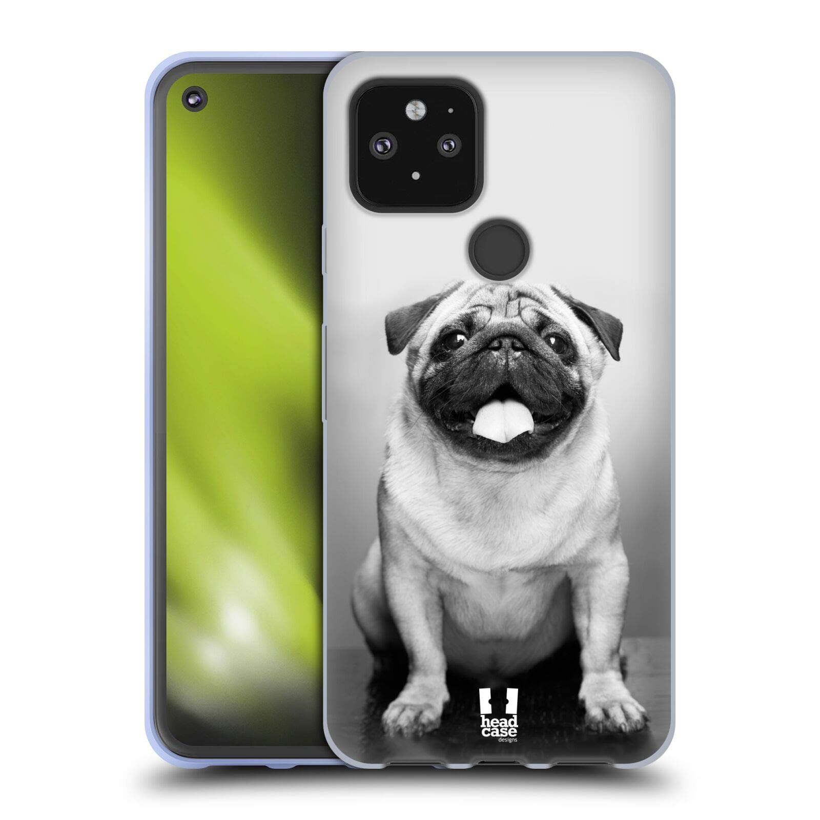 Cute Pug Soft Gel Case for Google Pixel 5 5G - Perfect for Dog Lovers