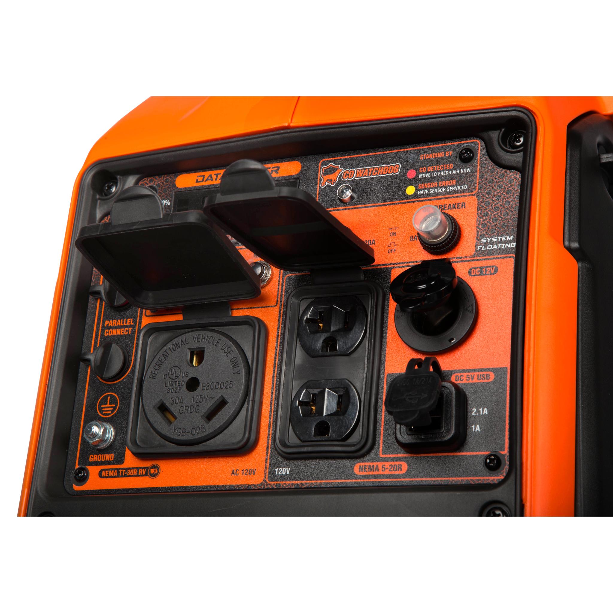 WEN DF360iX 3600W Dual Fuel Portable Inverter Generator - Quiet, Lightweight, RV Ready with CO Watchdog & Fuel Shut Off - Perfect for Camping, Emergency Power & Outdoor Activities