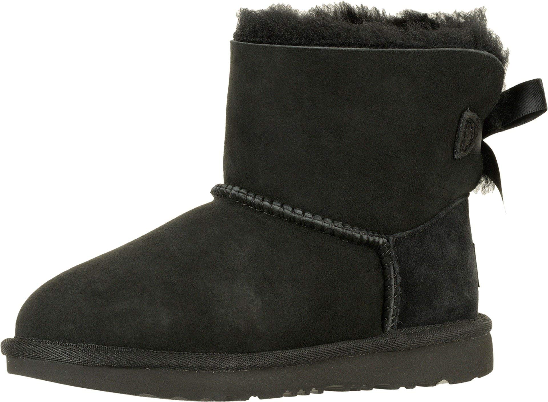 UGG Kids' Mini Bailey Bow Boots - Waterproof Winter Snow Boots for Girls & Boys - Cozy Fleece Lined for Cold Weather - Perfect for School, Outdoor Play & Snow Days
