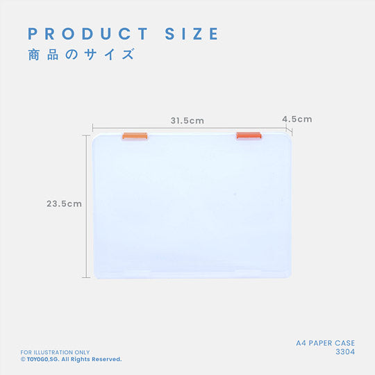 Premium A4 Paper Case 4cm (3304) - Organize Office Documents, School Supplies & Important Files - Perfect for Home, Office & Classroom Storage