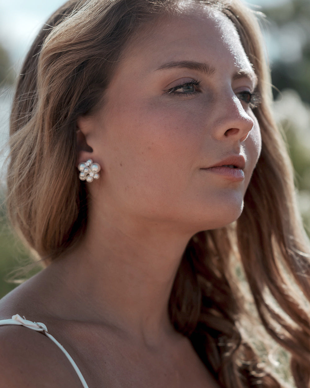 Georgina Pearl Stud Earrings - 14K Gold Plated Elegant Pearl Earrings for Women | Perfect for Weddings, Parties & Everyday Wear
