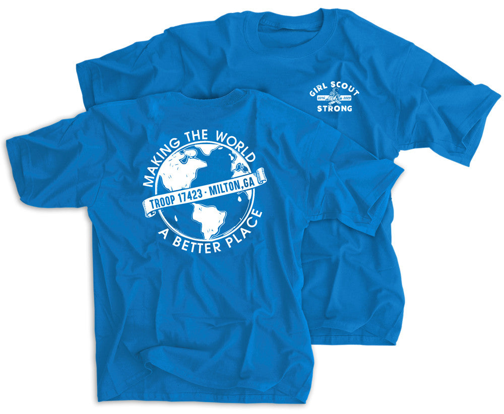 Girl Scout Uniform Shirt for Troop 17423 - Official Scout Shirt for Girls - Perfect for Meetings, Camping & Outdoor Activities