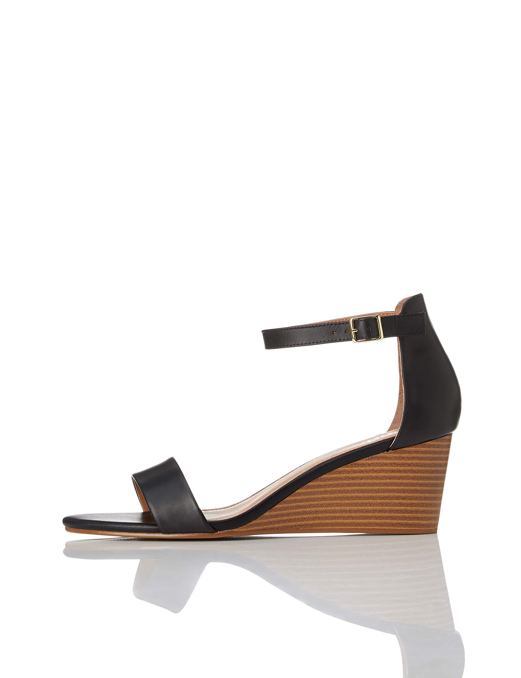 Women's Comfortable Wedge Heel Leather Open Toe Sandals - Summer Casual Shoes for Beach, Vacation & Everyday Wear