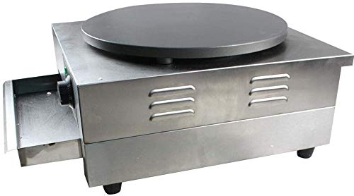 16-Inch Electric Crepe Maker - 3000W 110V Non-Stick Pancake Griddle with Wooden Spatula for Home & Commercial Use - Perfect for Breakfast, Brunch, and Dessert Creations - US Stock Fast Shipping