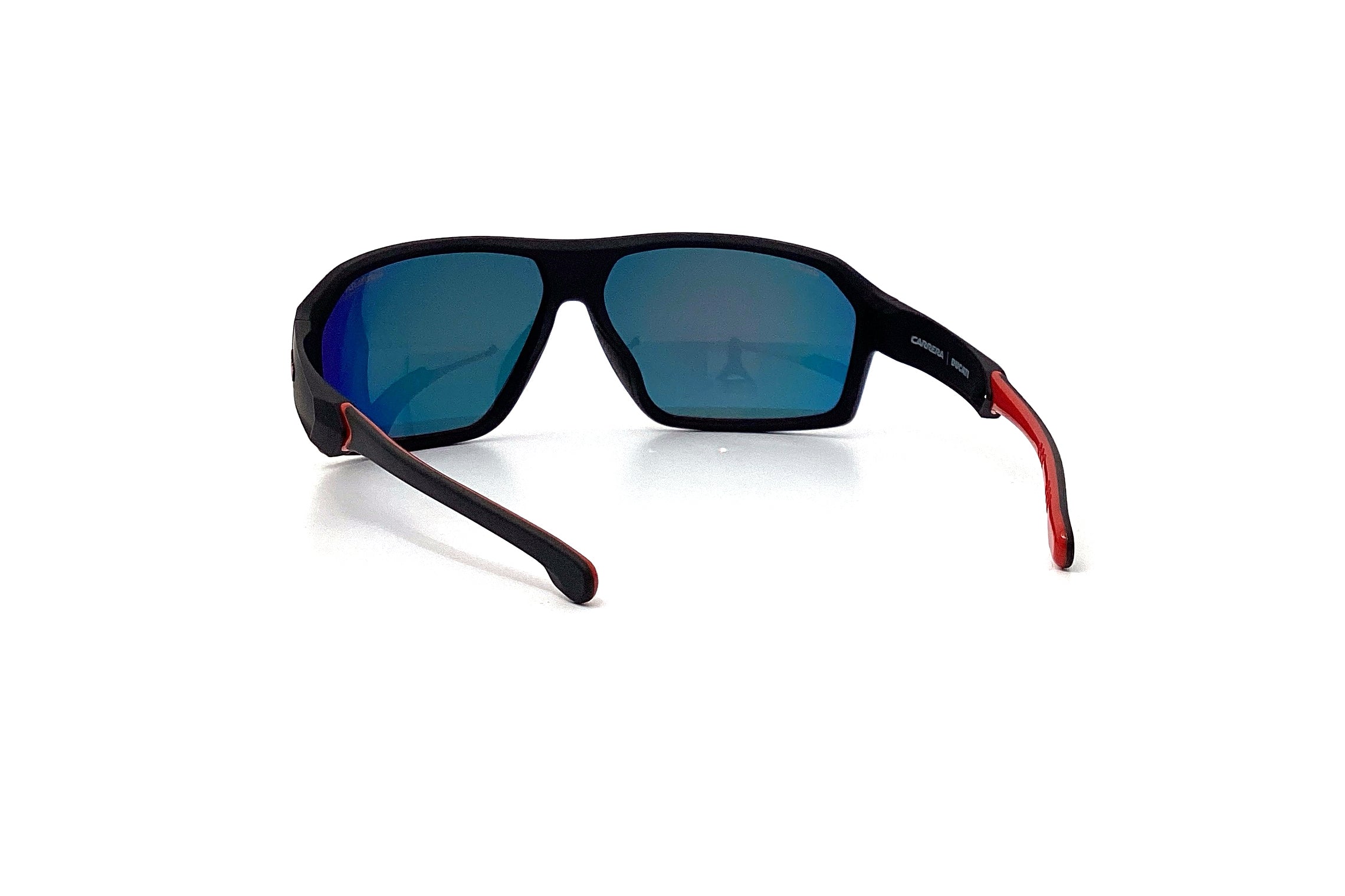 Carrera 020/S Sunglasses - Black Red Aviator Style for Men & Women - Perfect for Driving, Outdoor Sports & Fashion Accessories