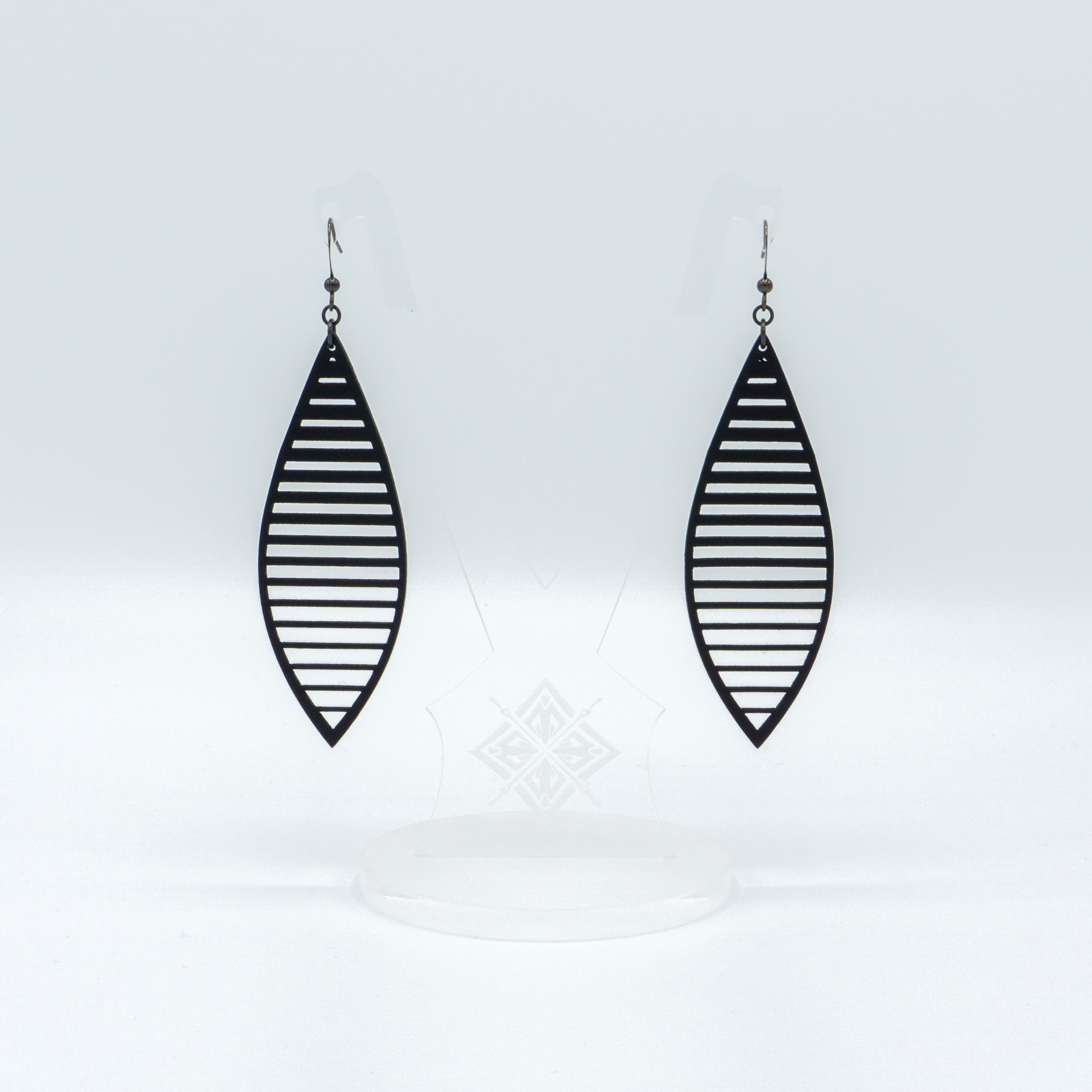 Terrabyte 11.5 - Stylish Black Leather Earrings for Women | Boho Chic Handmade Dangle Earrings | Perfect for Casual Wear, Parties & Festivals