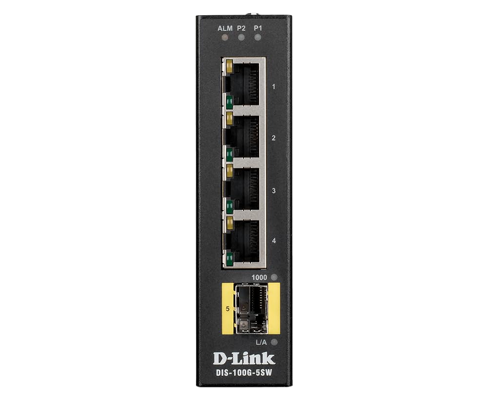 D-Link 5 Port Gigabit Ethernet Unmanaged Network Switch - High-Speed Internet Hub for Home Office, Gaming & Streaming Setup