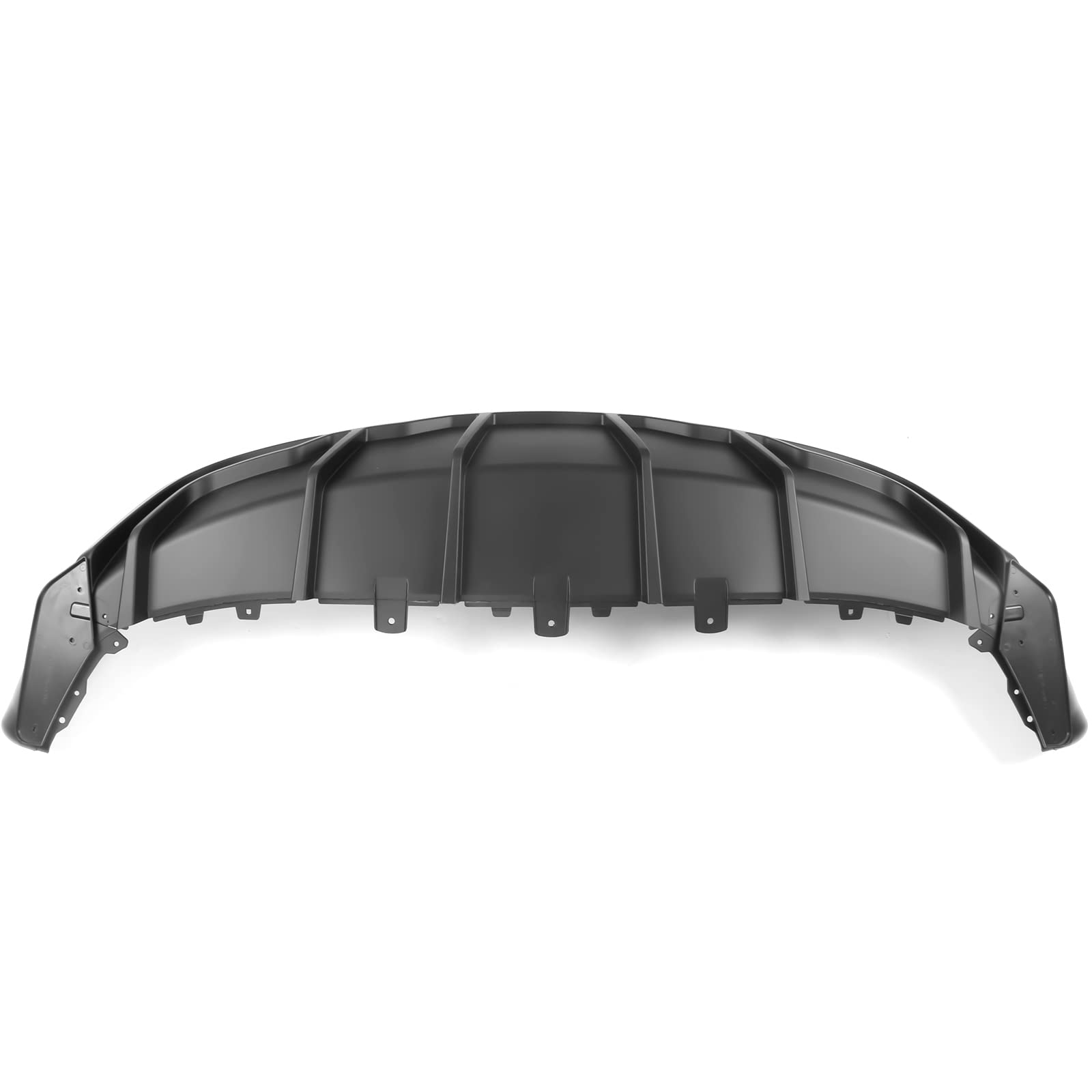 IKON MOTORSPORTS Rear Diffuser for 2020-2024 Tesla Model Y - Matte Black PP Rear Bumper Lip Shark Fin Splitter Replacement (3PC) | Upgrade Your Tesla's Aerodynamics & Style | Perfect for Car Enthusiasts & Performance Modifications