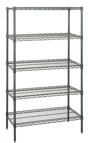 5-Shelf Wire Shelving Kit 36x36x54 - Garage & Storage Organizer