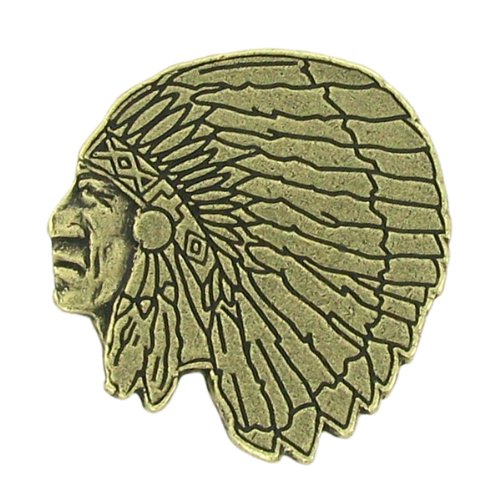 Varsity Letterman Jacket Pins - Antique Brass Mascot Lapel Pins (Pack of 8) for Sports Awards & Gifts